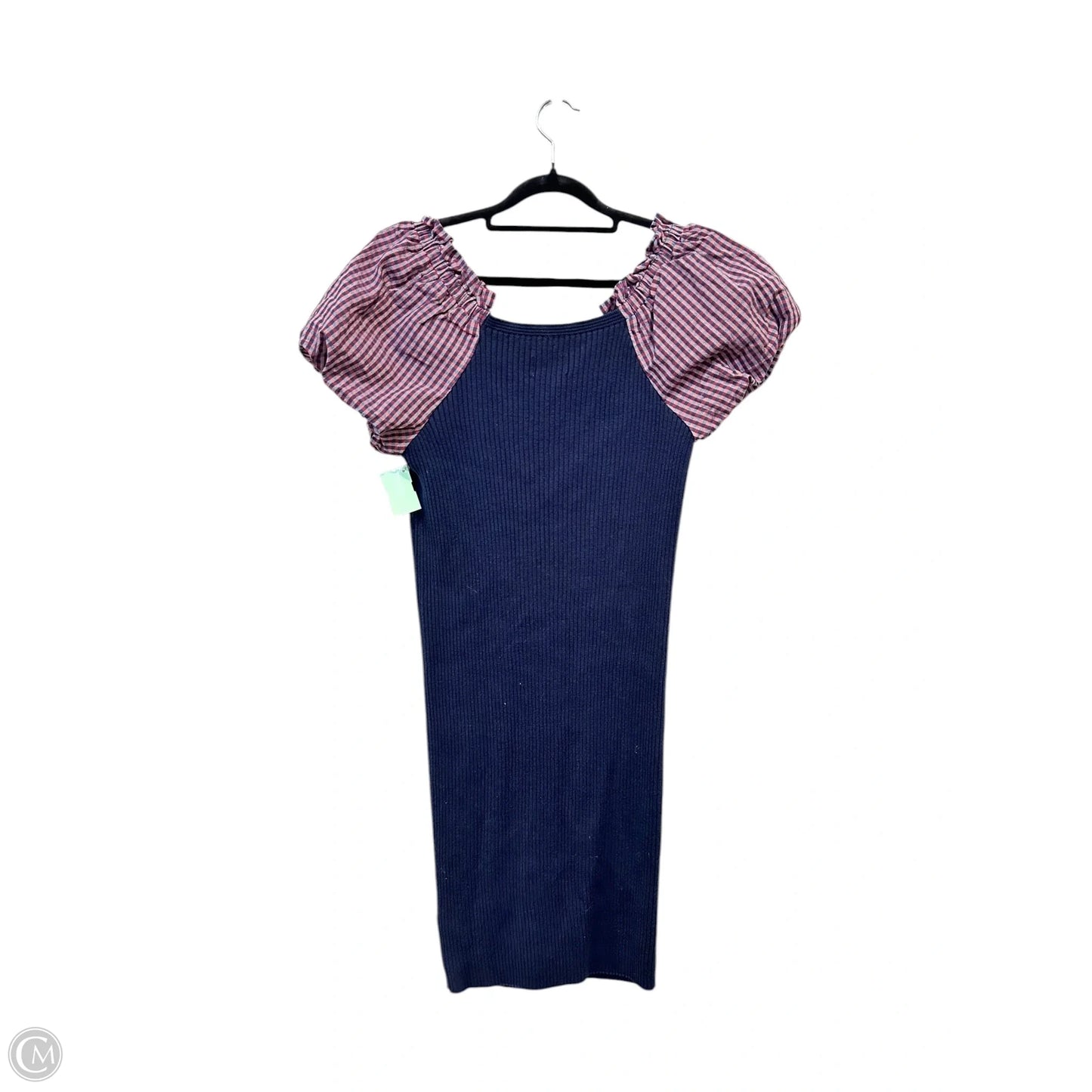 Dress Casual Midi By Anthropologie In Plaid Pattern, Size: M