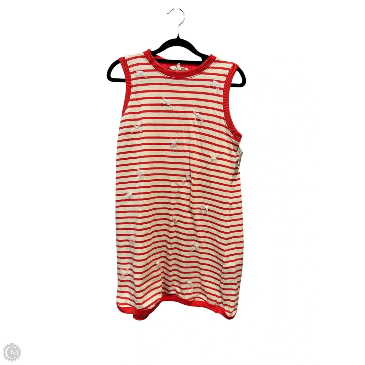 Dress Casual Midi By Peach Love Cream California In Striped Pattern, Size: S