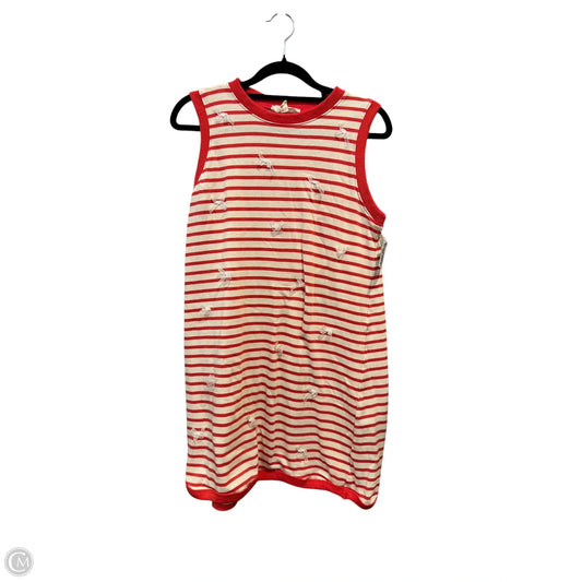 Dress Casual Midi By Peach Love Cream California In Striped Pattern, Size: S