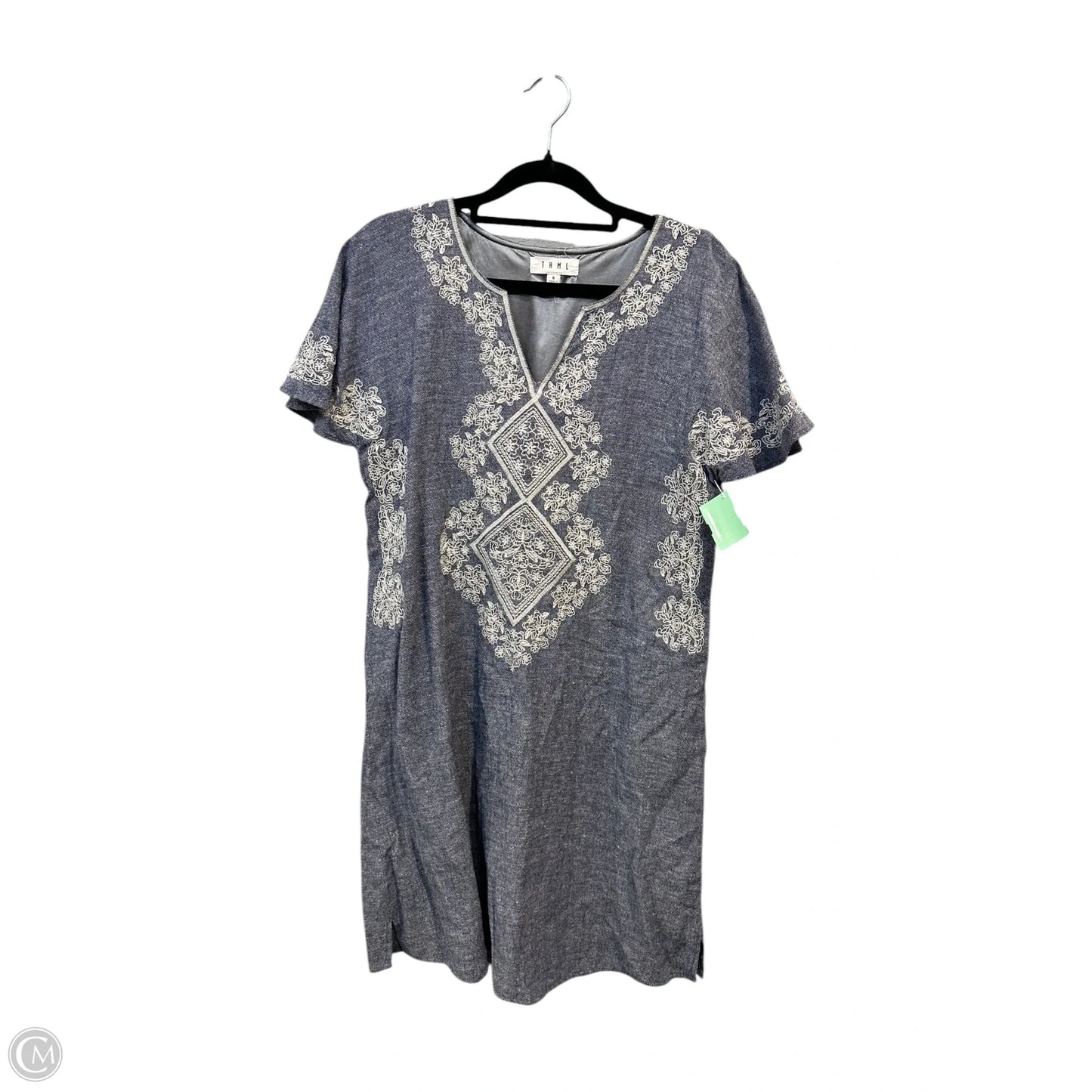 Dress Casual Midi By Thml In Blue & White, Size: S
