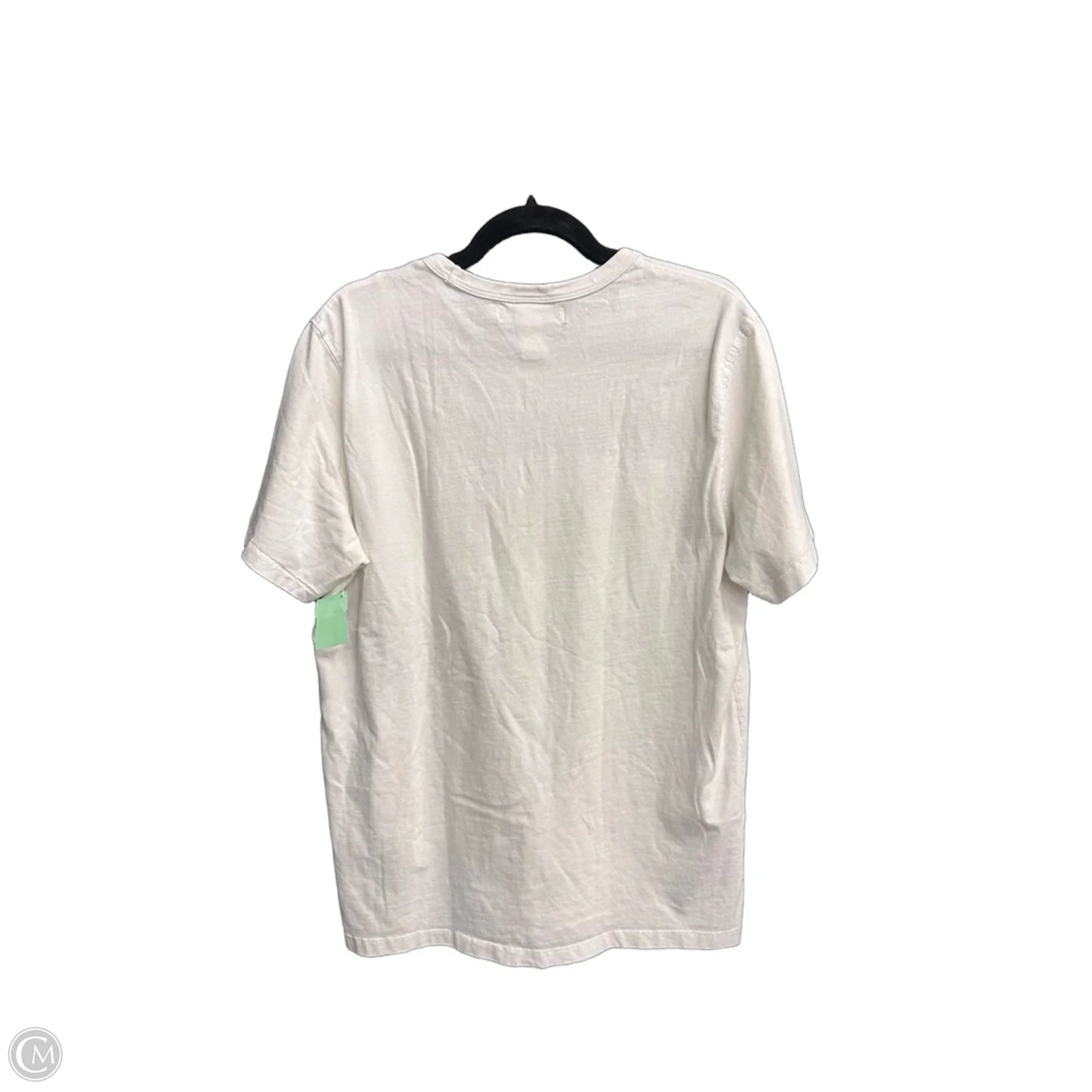Top Short Sleeve By Logg In Blue & White, Size: L