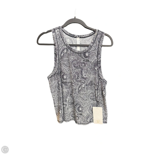 Athletic Tank Top By Lululemon In Paisley Print, Size: S