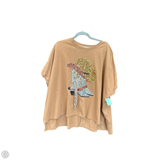 Top Short Sleeve By Fantastic Fawn In Multi-colored, Size: S