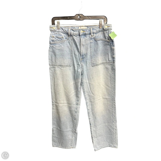 Jeans Wide Leg By Loft In Blue Denim, Size: 8