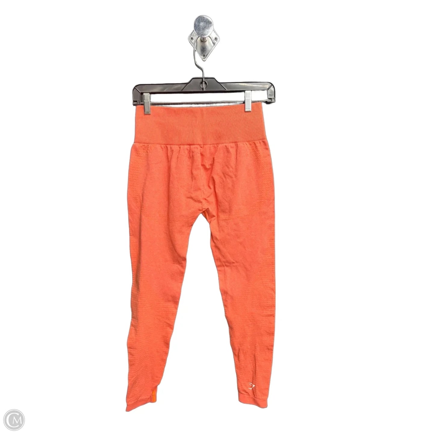 Athletic Leggings By Gym Shark In Orange, Size: M