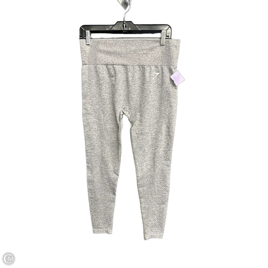 Athletic Leggings By Gym Shark In Grey, Size: L