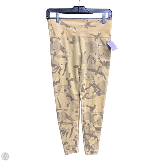 Athletic Leggings By Gym Shark In Camouflage Print, Size: L