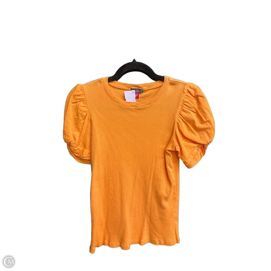 Top Short Sleeve By Vince Camuto In Orange, Size: M