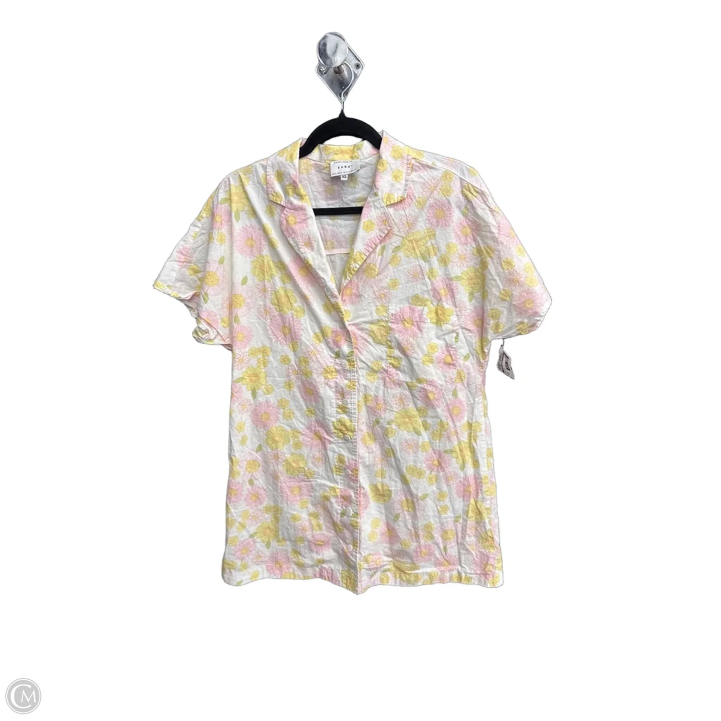 Tunic Short Sleeve By Clothes Mentor In Floral Print, Size: Xs