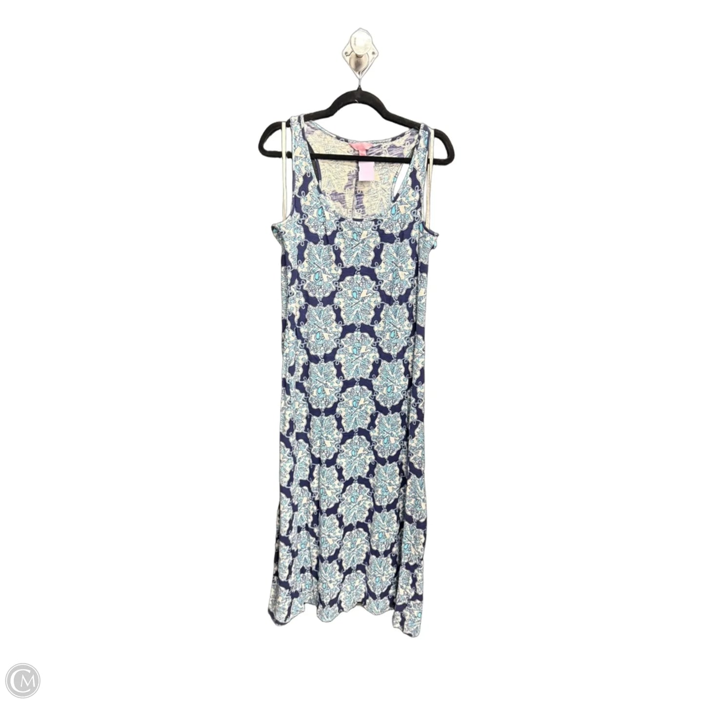 Dress Designer By Lilly Pulitzer In Blue & White, Size: Xl