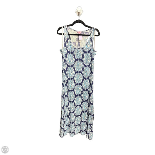 Dress Designer By Lilly Pulitzer In Blue & White, Size: Xl