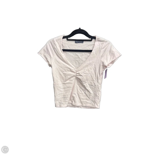 Top Short Sleeve By Brandy Melville In Pink, Size: S