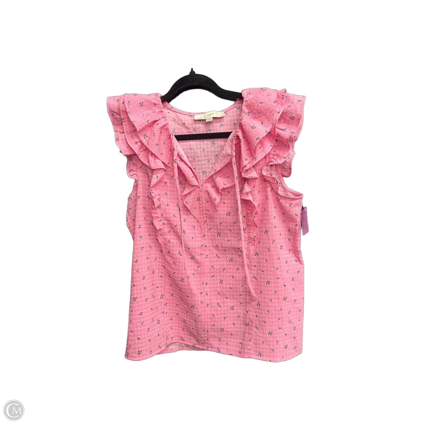 Blouse Sleeveless By Loft In Floral Print, Size: S