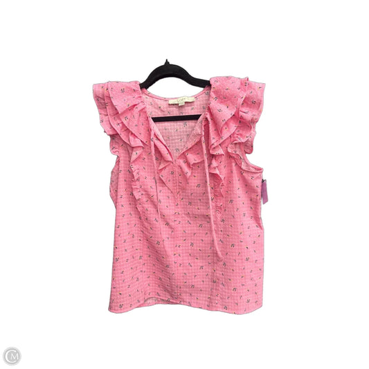Blouse Sleeveless By Loft In Floral Print, Size: S