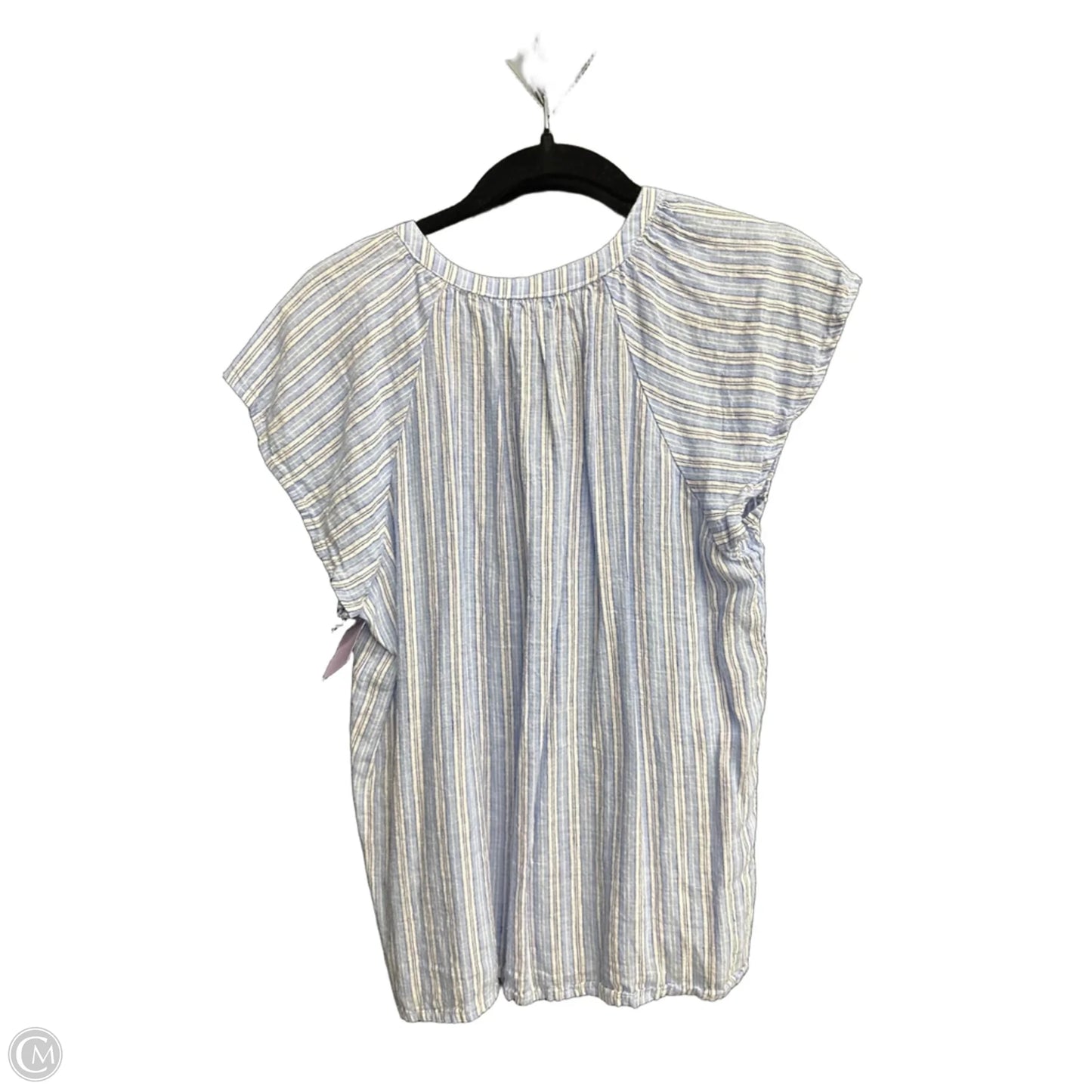 Blouse Sleeveless By Time And Tru In Striped Pattern, Size: M
