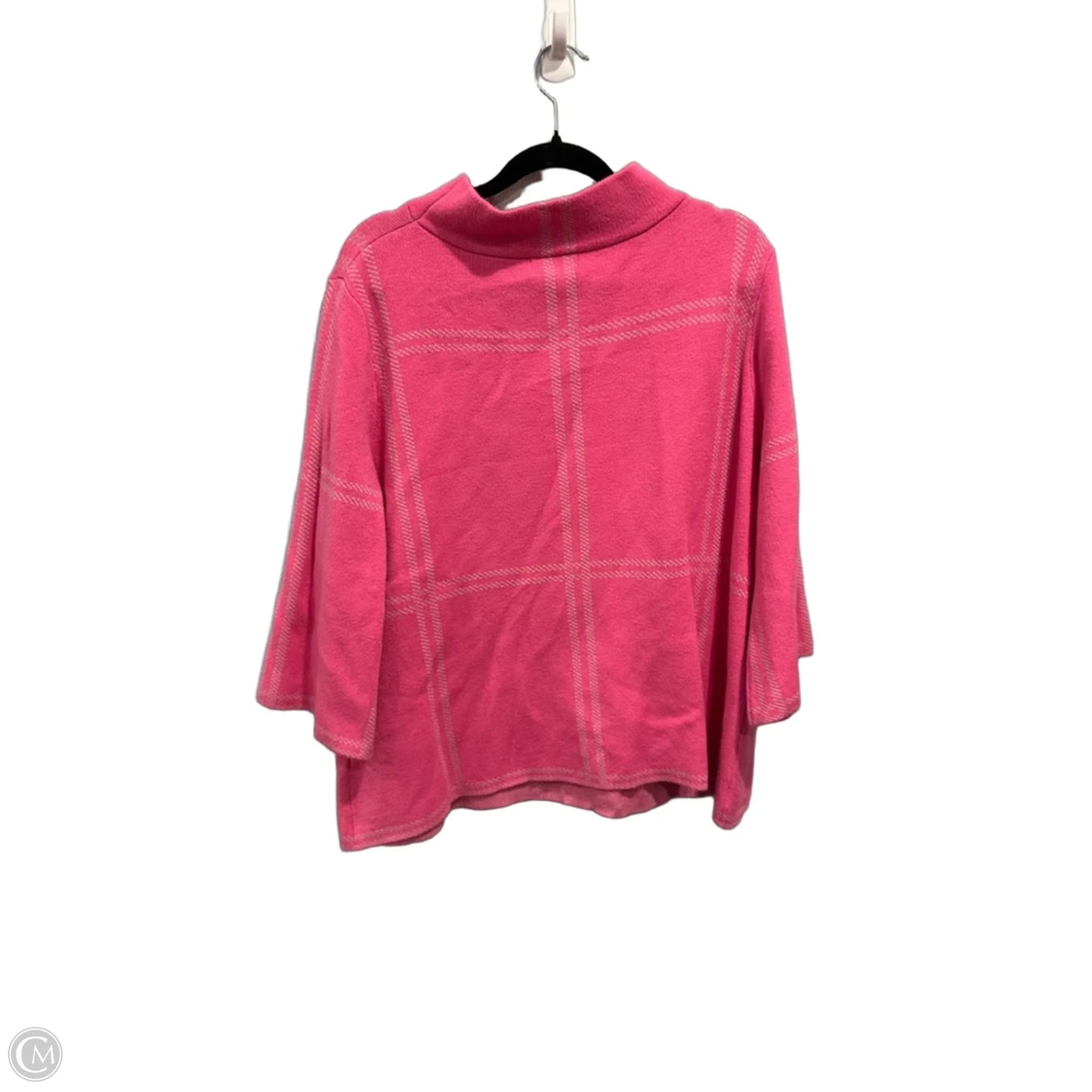 Top Short Sleeve By Fate In Pink & White, Size: S