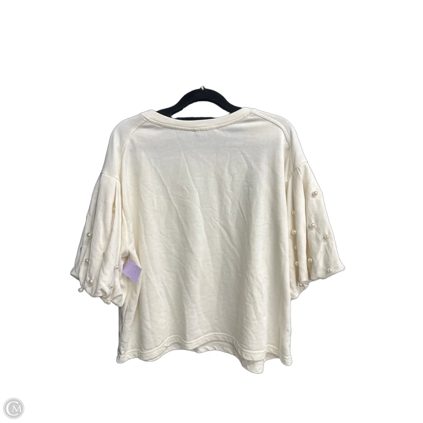 Top Short Sleeve By Entro In White, Size: S