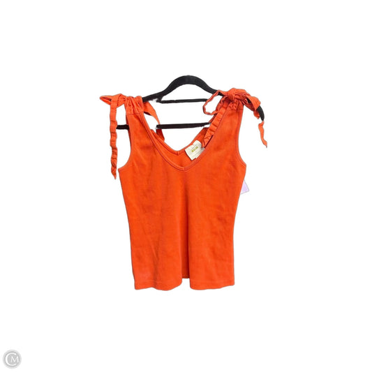 Top Sleeveless By Maeve In Orange, Size: S
