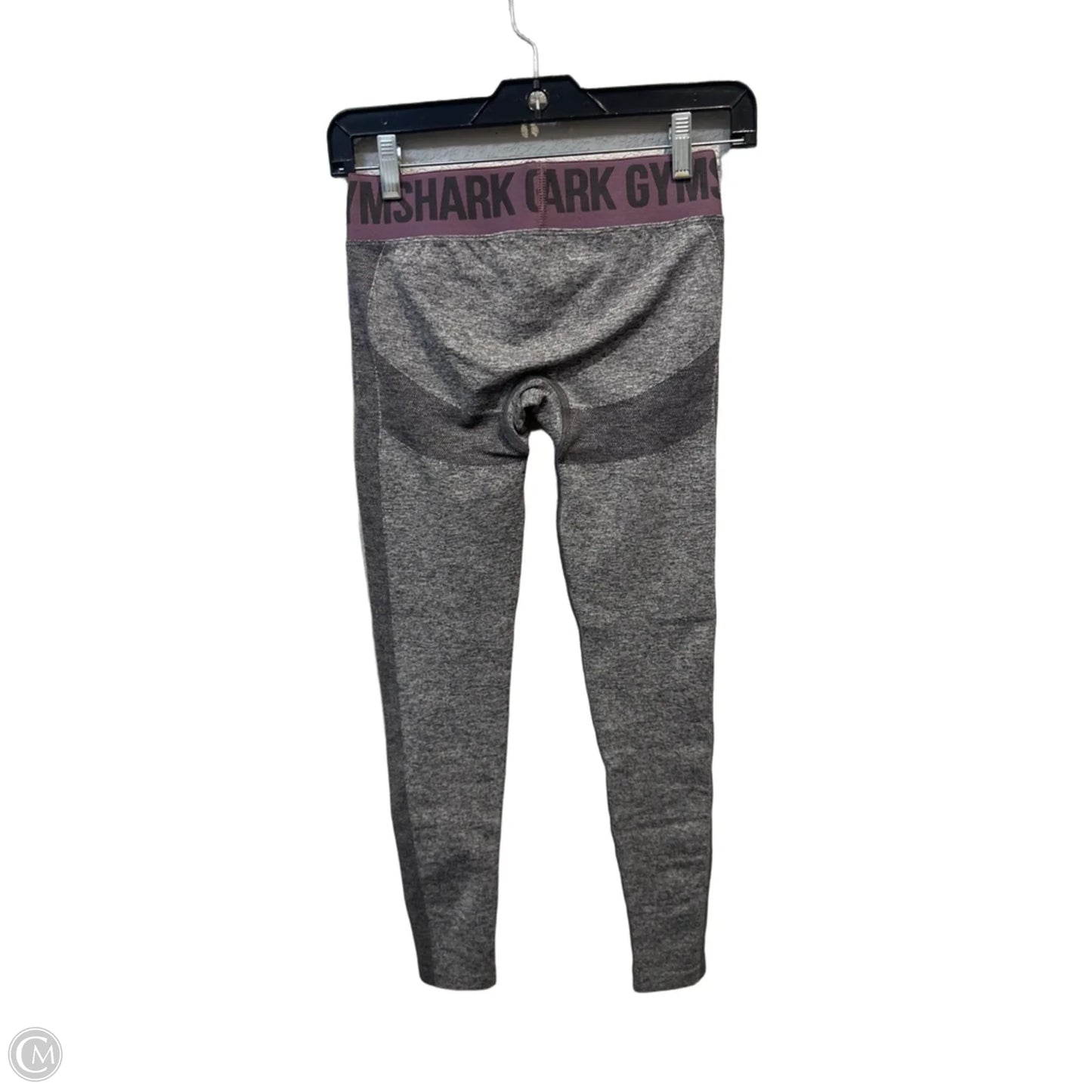 Athletic Leggings By Gym Shark In Grey & Pink, Size: S