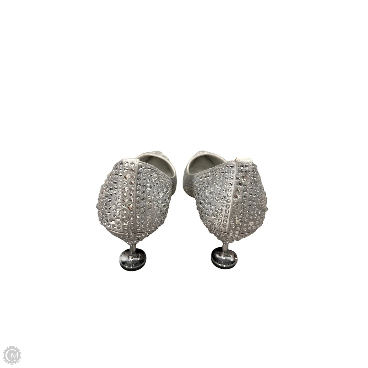 Shoes Designer By Kate Spade In Silver, Size: 9.5