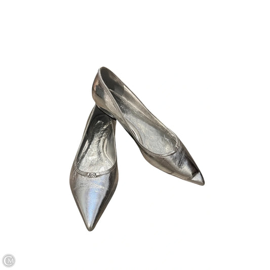 Shoes Designer By Tory Burch In Silver, Size: 9.5