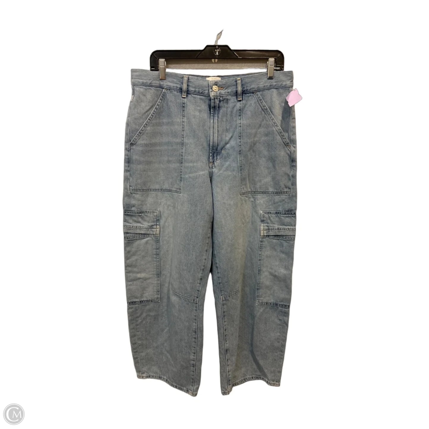 Jeans Wide Leg By Citizens Of Humanity In Blue Denim, Size: 8