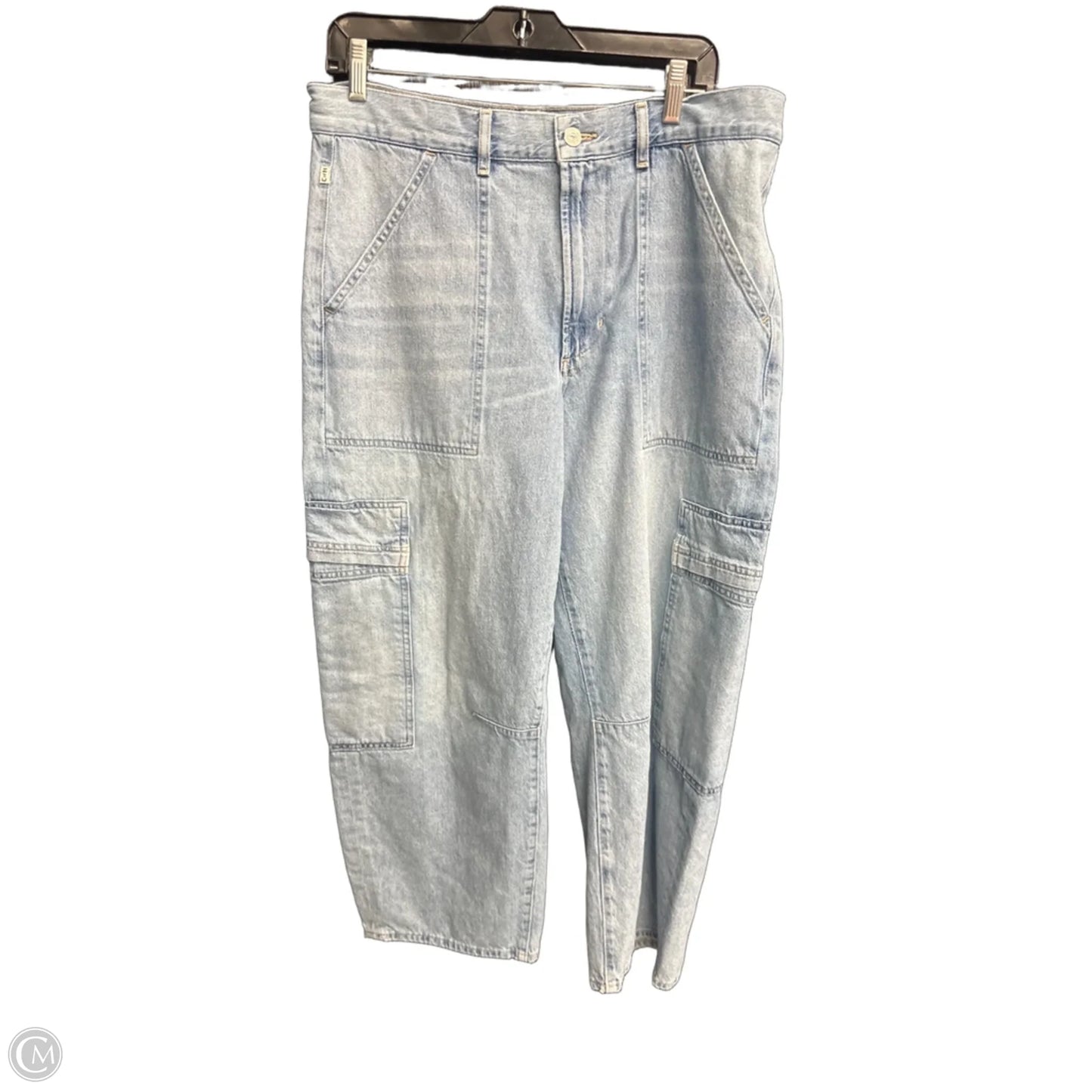 Jeans Wide Leg By Citizens Of Humanity In Blue Denim, Size: 8