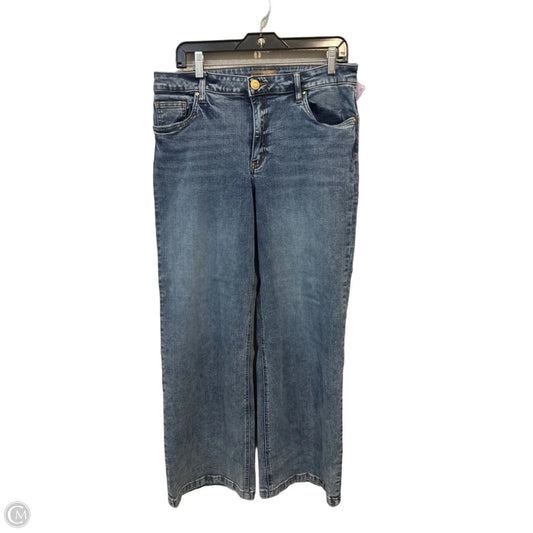 Jeans Wide Leg By Kut In Blue Denim, Size: 10