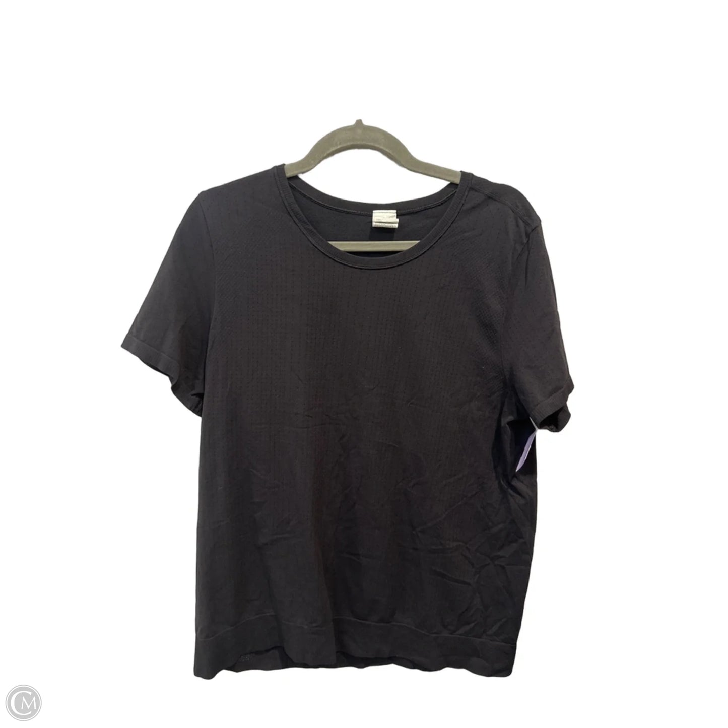 Athletic Top Short Sleeve By Athleta In Black, Size: Xl