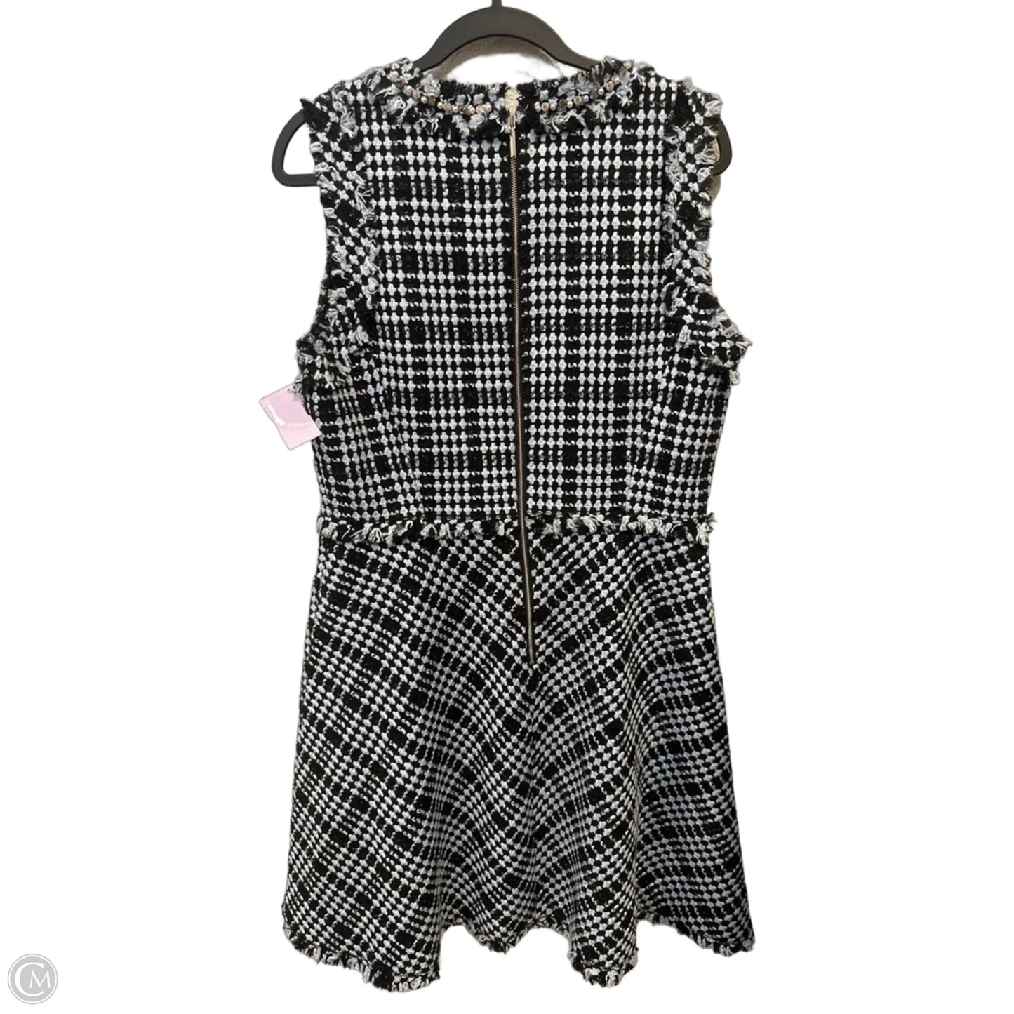 Dress Designer By Kate Spade In Black & Blue, Size: Xl