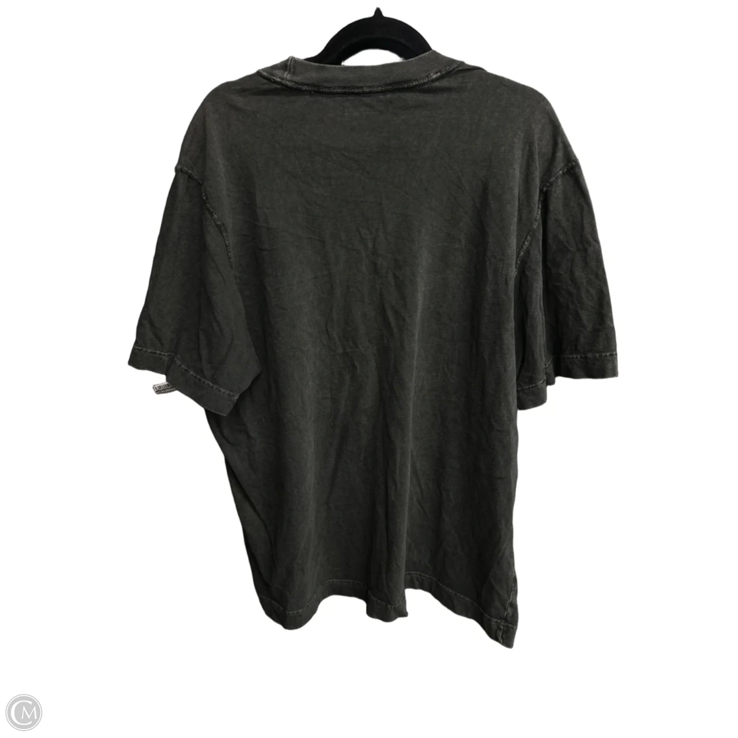 Top Short Sleeve By Abercrombie And Fitch In Grey, Size: L
