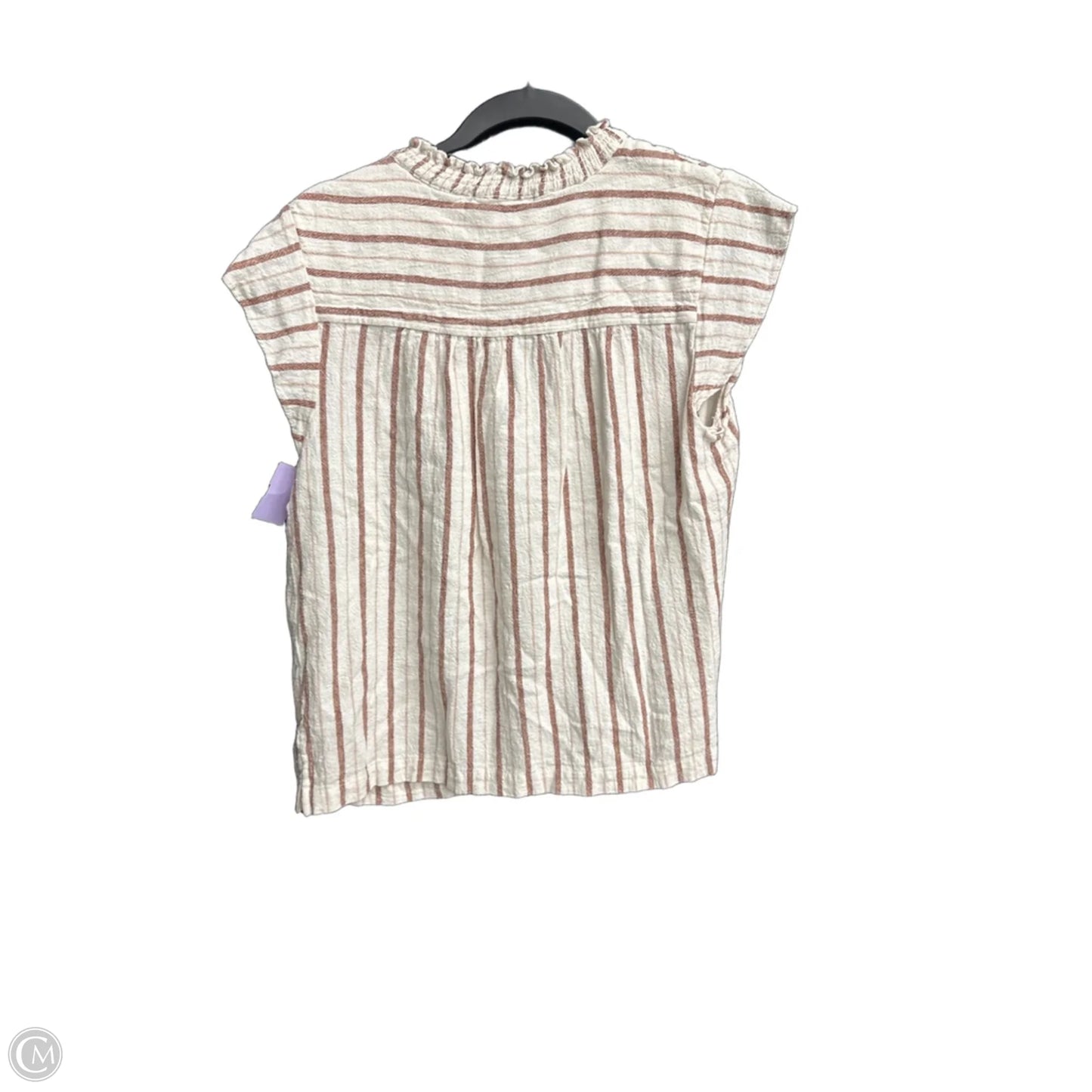 Top Short Sleeve By Sanctuary In Striped Pattern, Size: M