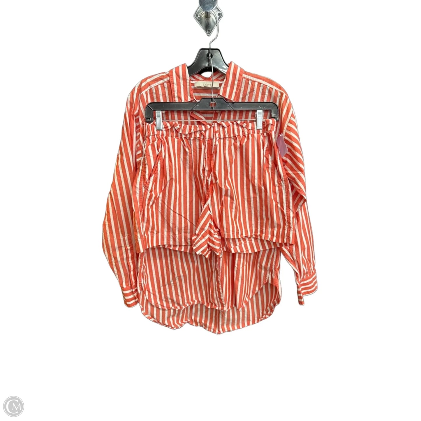 Shorts Set By Loft In Striped Pattern, Size: S