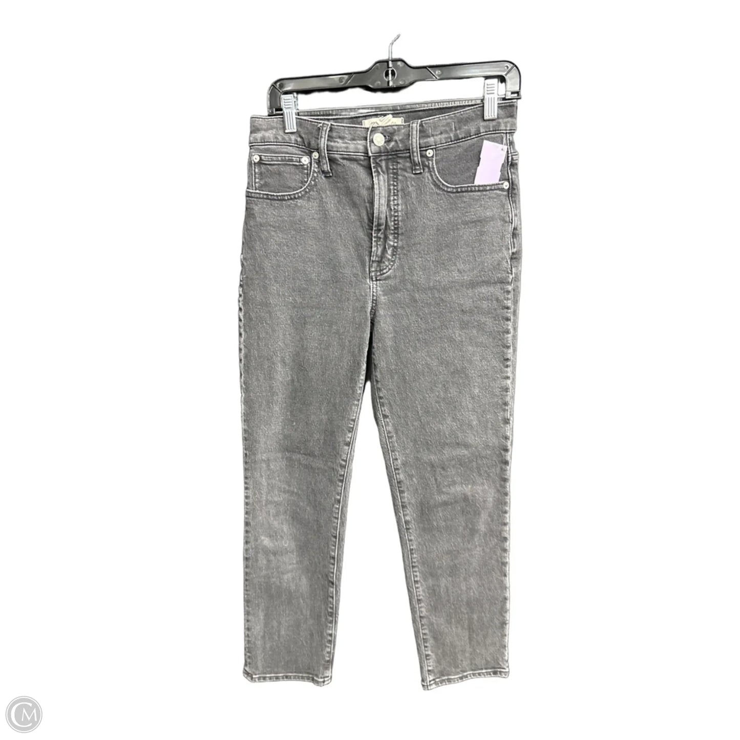 Jeans Straight By Madewell In Black Denim, Size: 4