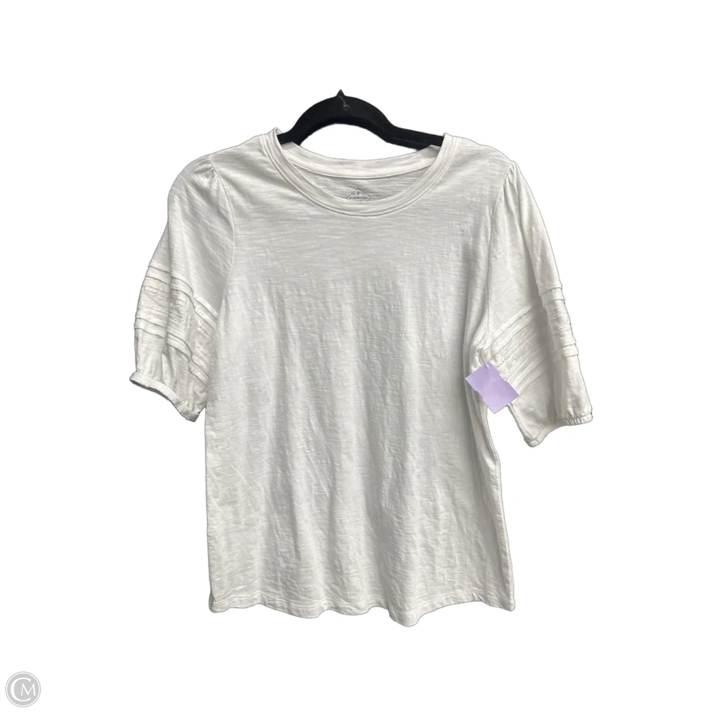 Top Short Sleeve By St Johns Bay In White, Size: M