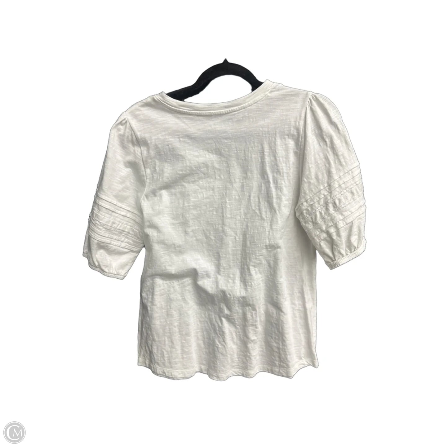 Top Short Sleeve By St Johns Bay In White, Size: M