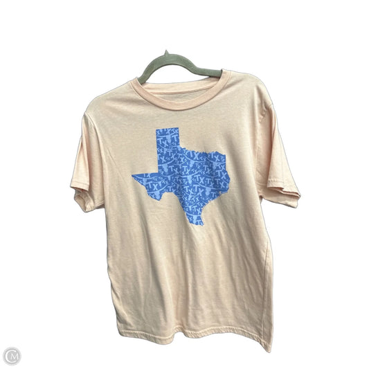 Top Short Sleeve By Home Free In Blue & Orange, Size: M