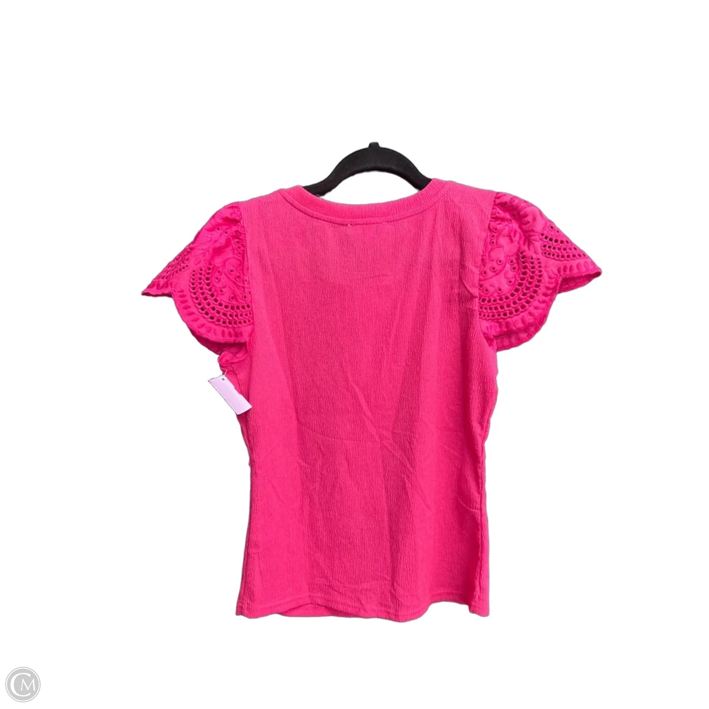 Blouse Short Sleeve By Mine In Pink, Size: S