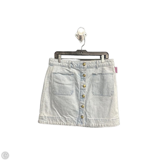 Skirt Midi By Free Assembly In Blue Denim, Size: 10