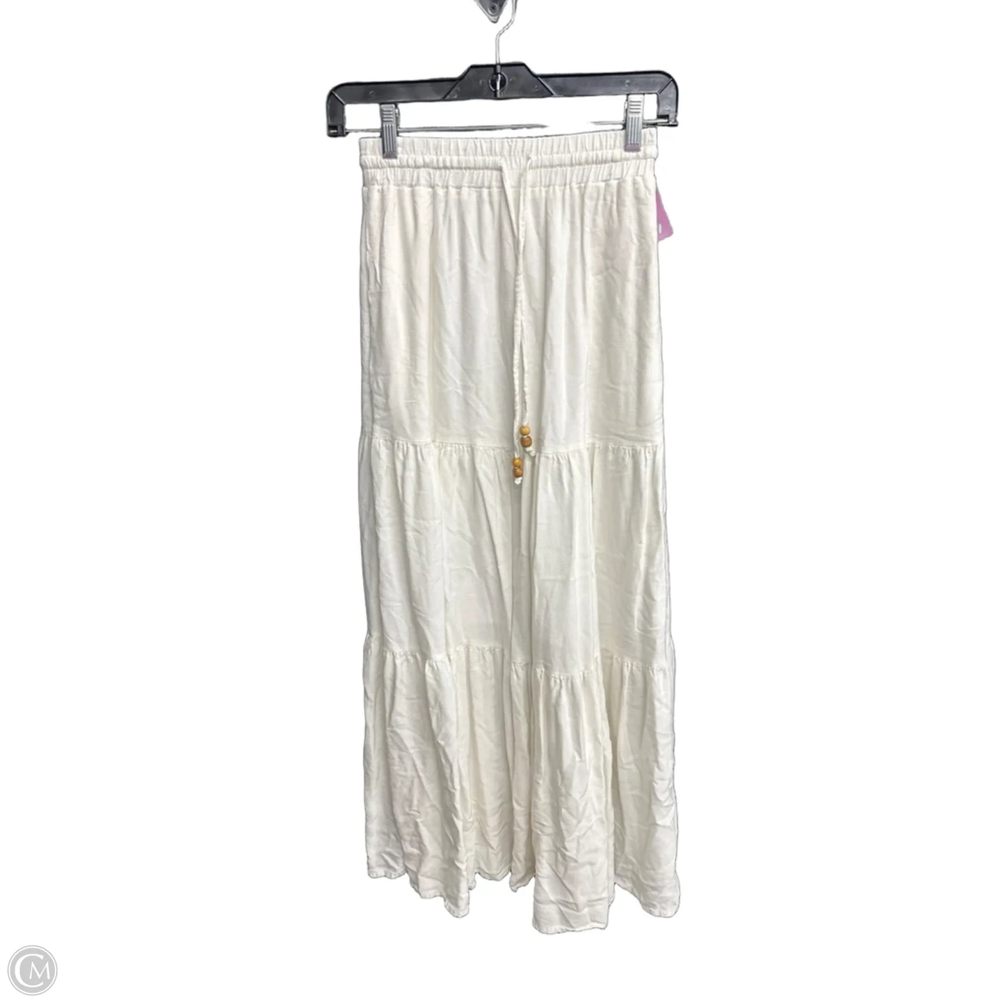 Skirt Maxi By Clothes Mentor In White, Size: Xs