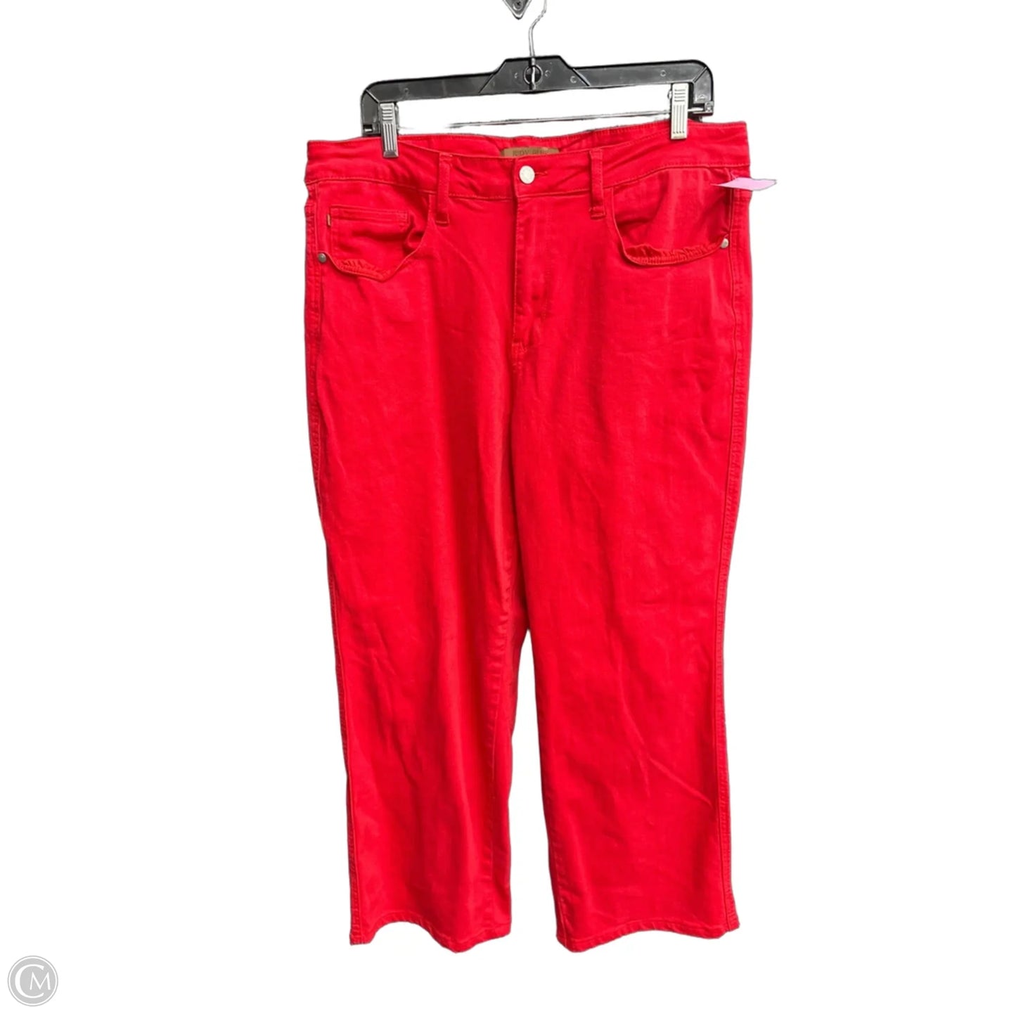 Jeans Wide Leg By Judy Blue In Red, Size: 18