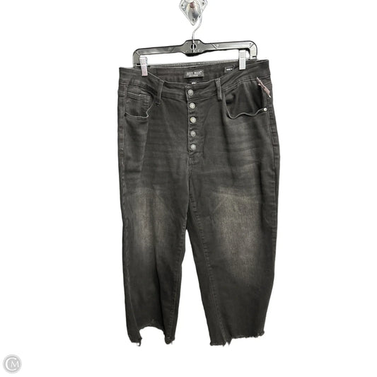 Jeans Wide Leg By Judy Blue In Black, Size: 18