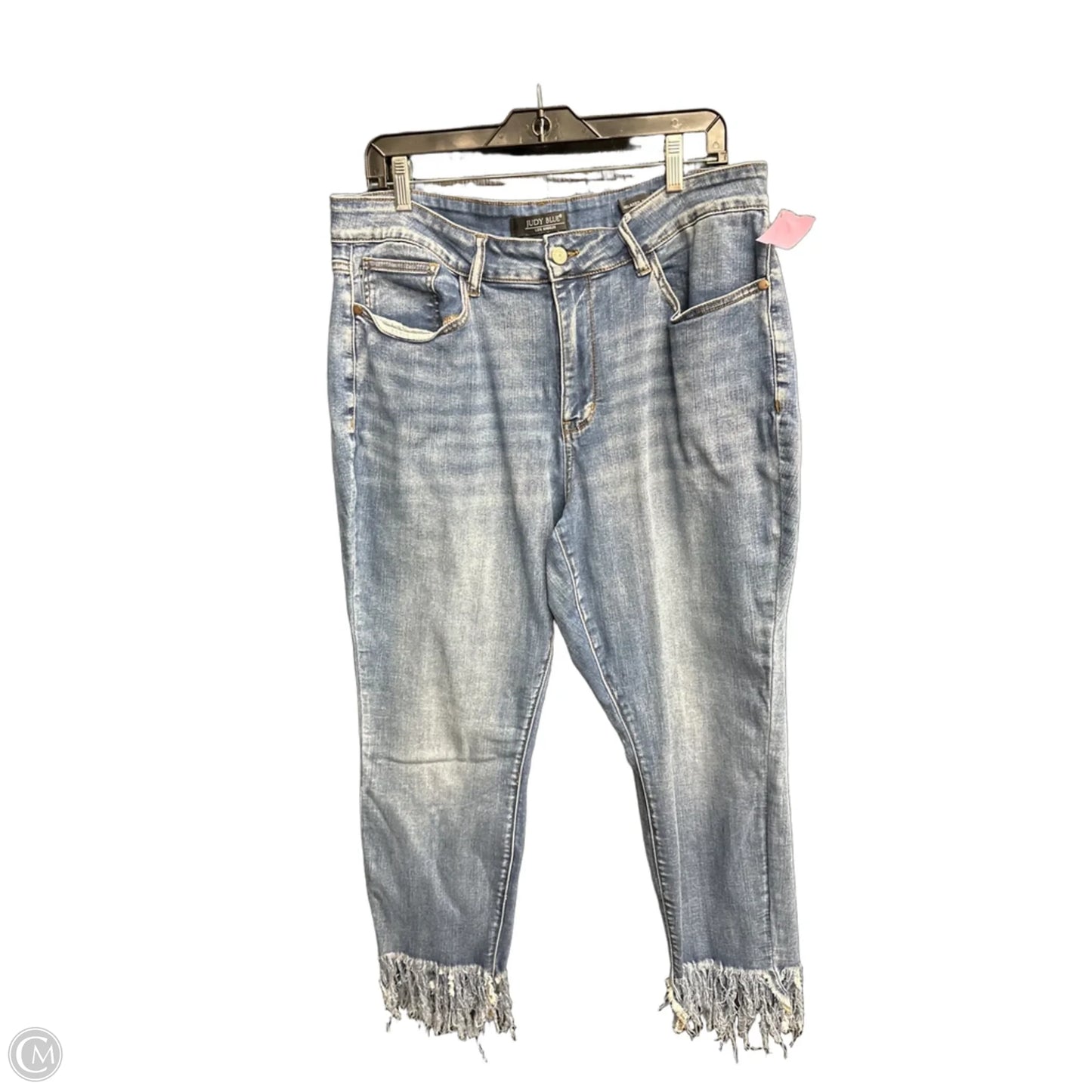Jeans Straight By Judy Blue In Blue Denim, Size: 18