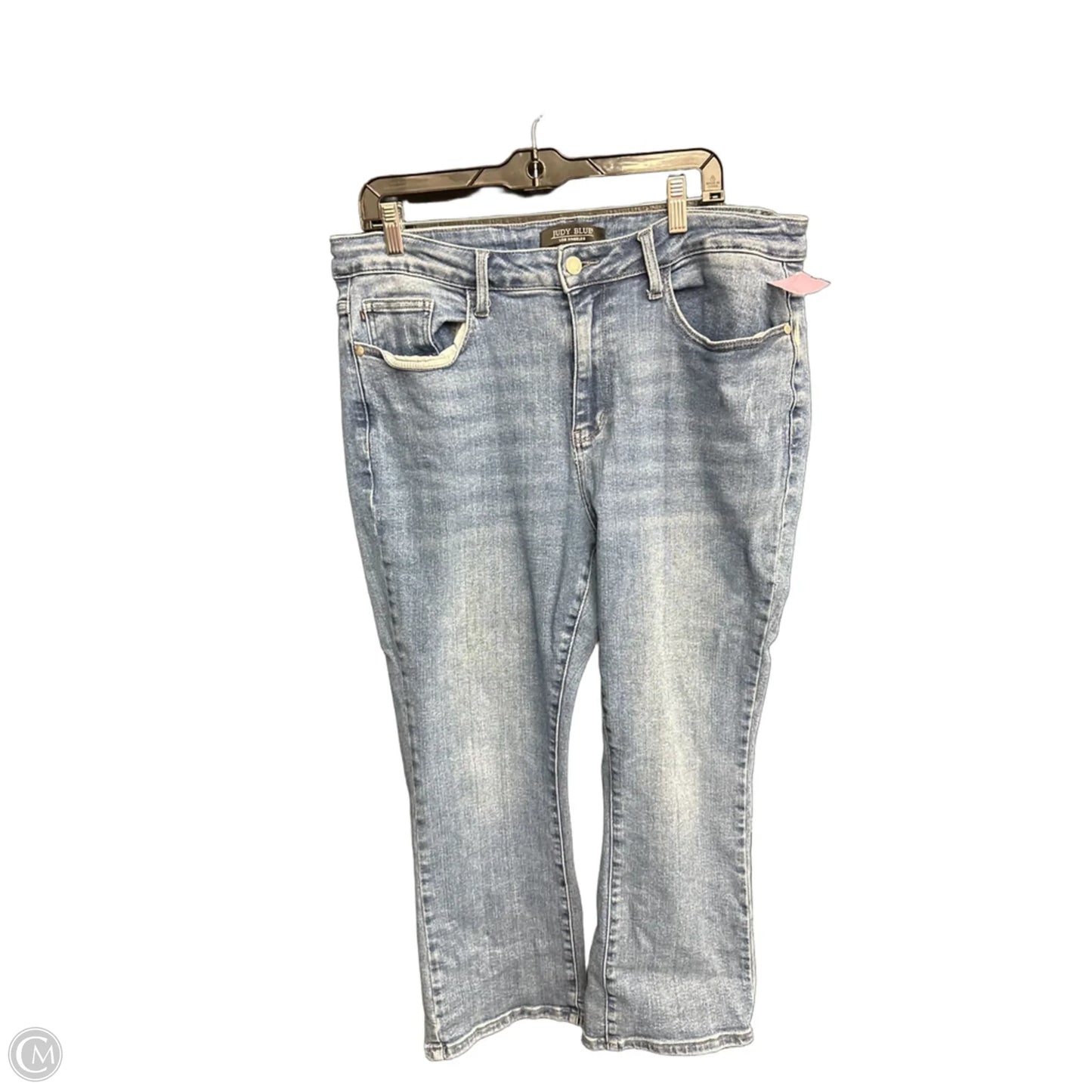 Jeans Straight By Judy Blue In Blue Denim, Size: 18