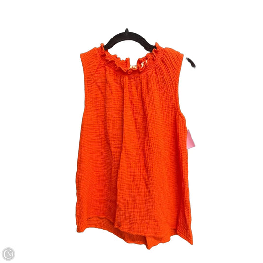 Top Sleeveless By Matilda Jane In Orange, Size: M