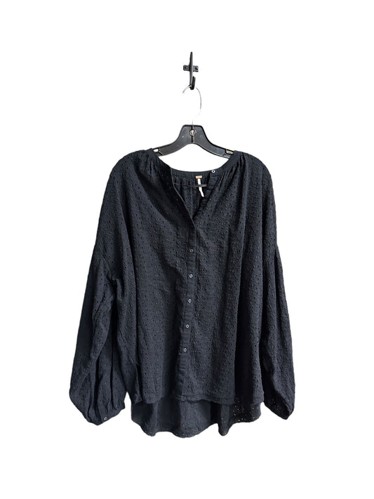 Black Top Long Sleeve Free People, Size L