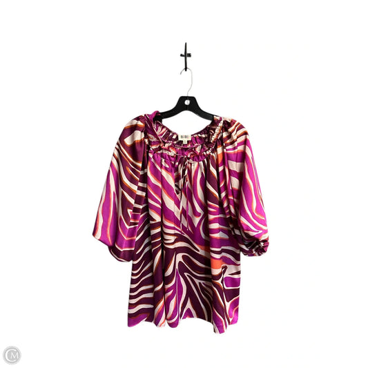 Top Short Sleeve By Bibi In Multi-colored, Size: Xl