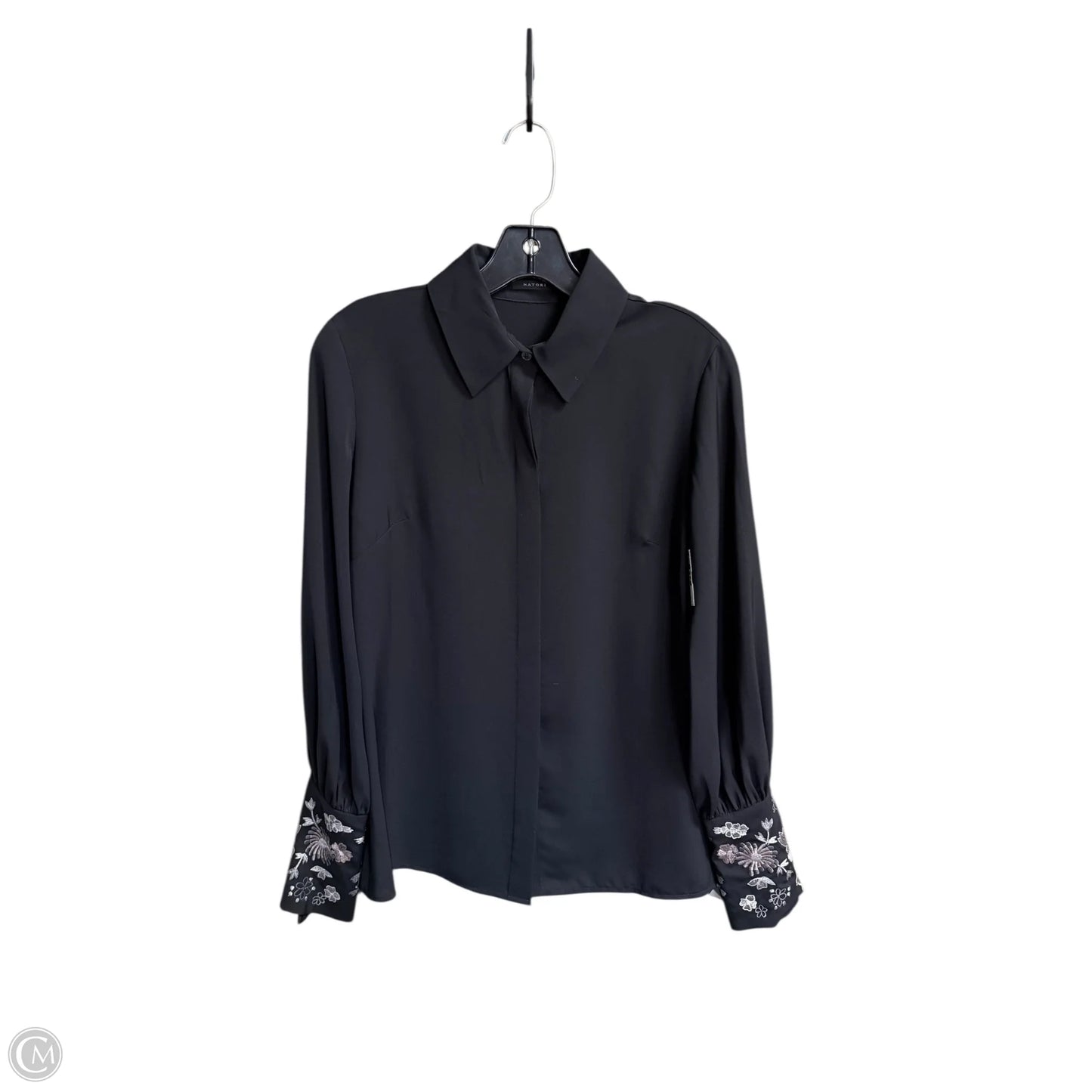 Top Long Sleeve By Natori In Black, Size: S