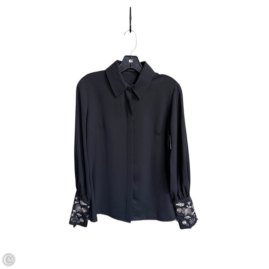 Top Long Sleeve By Natori In Black, Size: S
