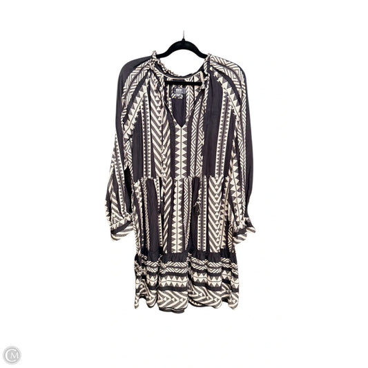Dress Casual Midi By Maeve In Black & White, Size: M